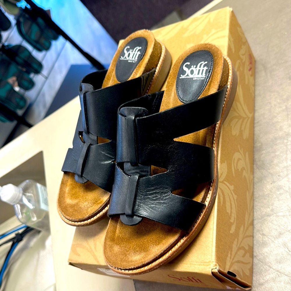 Sofft Balin sandal Black Size 8med
